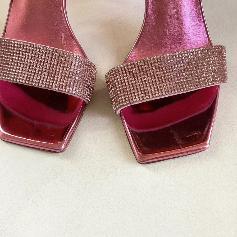 Magda Butrym Elegant Pink Heeled Mules NWOB SZ 6/36 - Picture 8 of 14